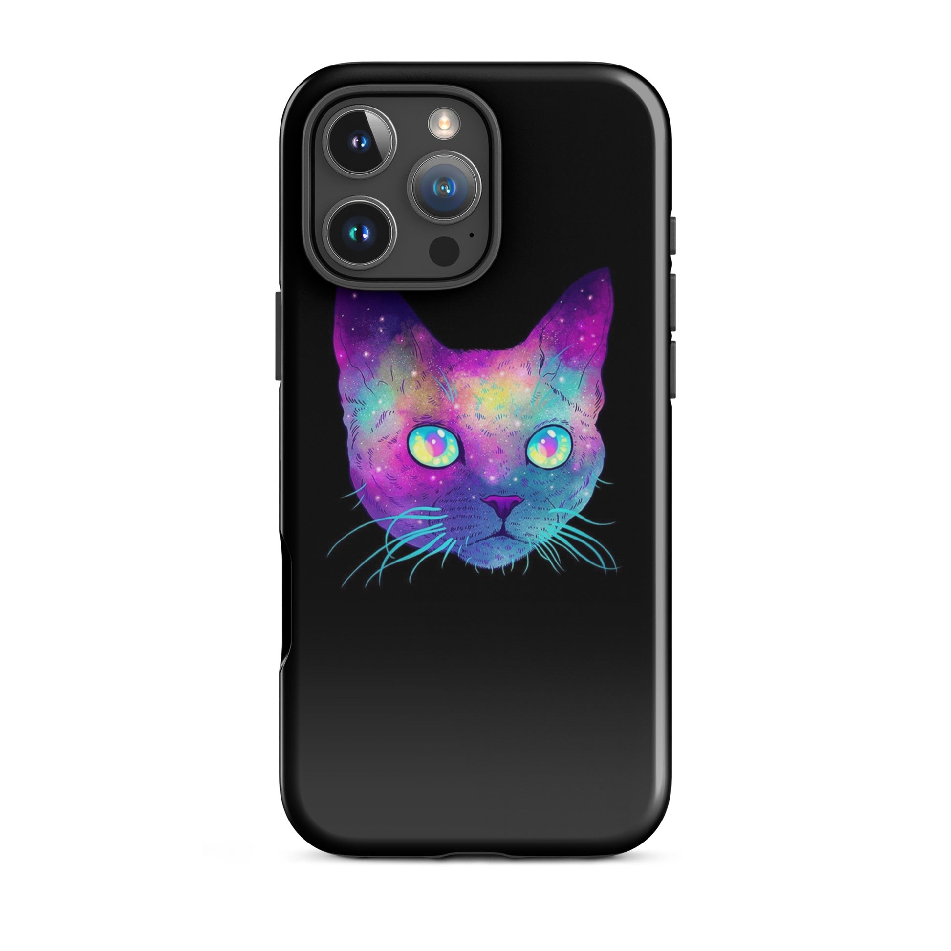Neon Galaxy Cat Head iPhone Case Phone Cases Co. Neon Galaxy Cat Head iPhone Case Phone Cases Co.